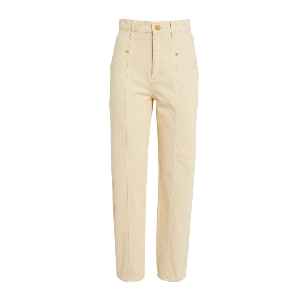 SANDRO | Cropped High-Waist Denim Jeans